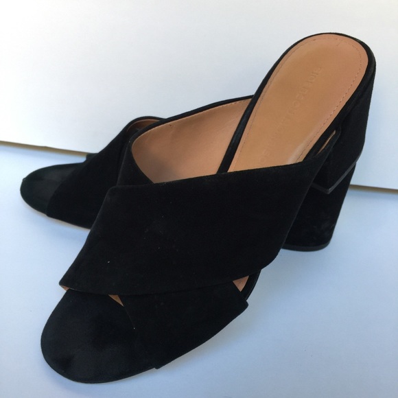 Sigerson Morrison Shoes - SOLD Sigerson Morrison Suede Black Mule sandals
